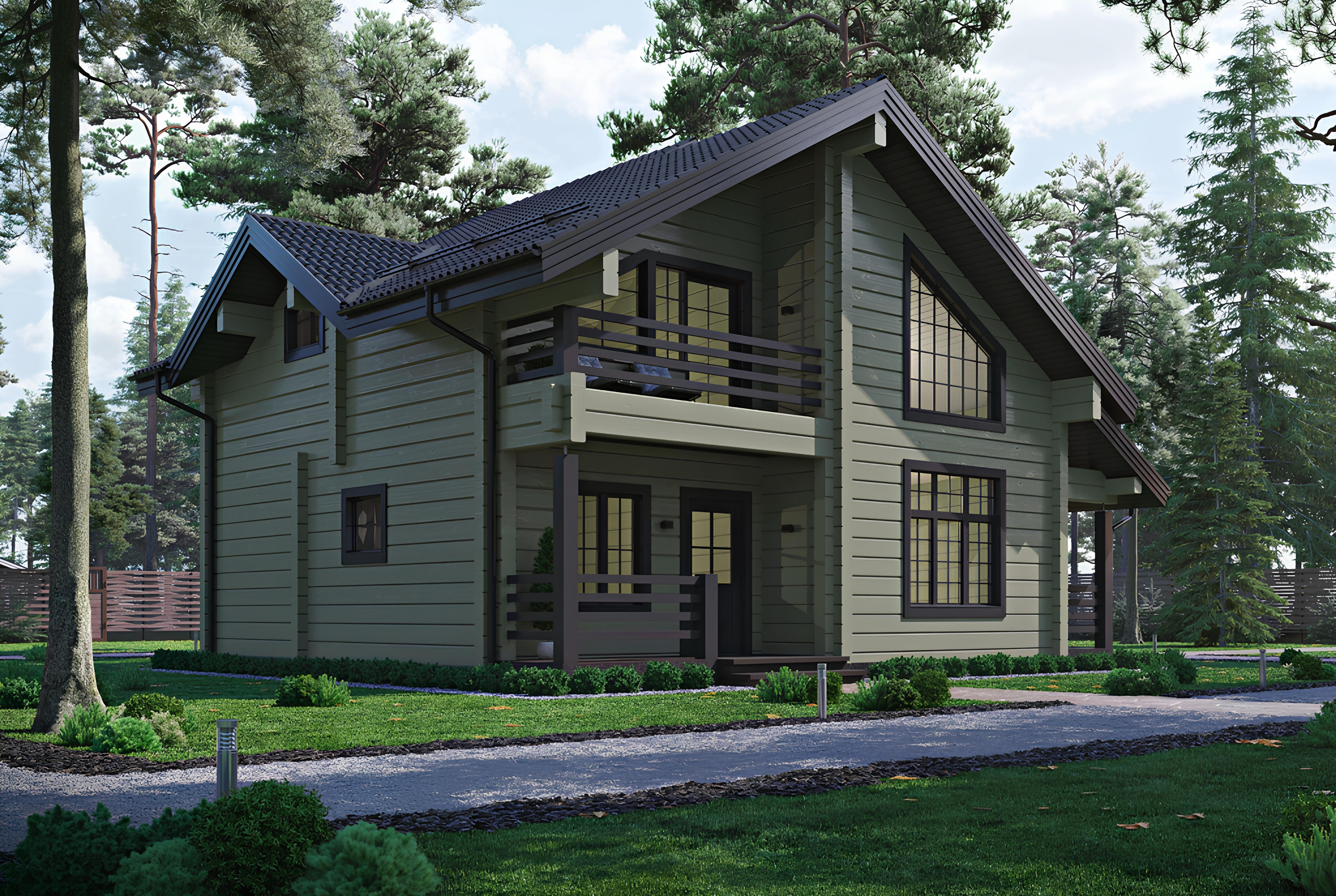 Дом из клееного бруса VZ-351